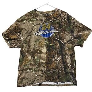 Jeff Gordon #24 Realtree Camo NASCAR T-Shirt Men’s 3XL Racing Graphic Tee